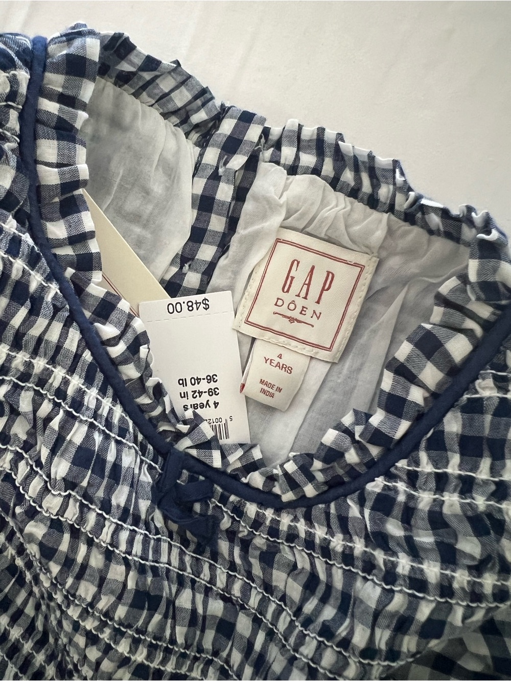 NWT gap x doen toddler navy dress 4T - Picture 3 of 3